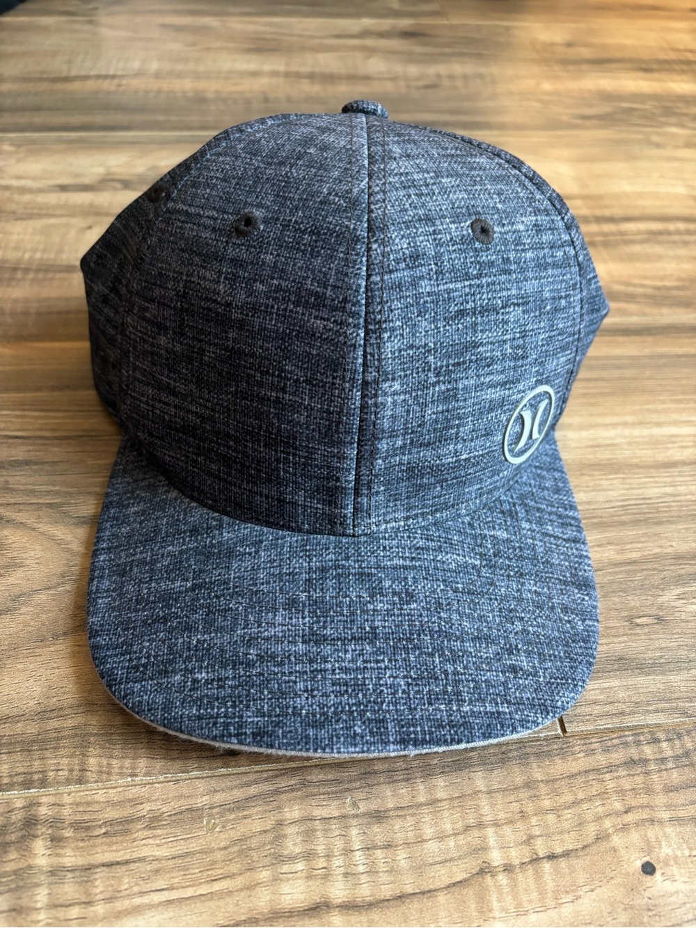 Hurley Phantom Nike Dri-Fit Flexfit Hat Gray Melange Heather S/M Yupoong Cap